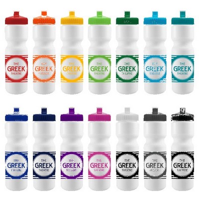 Cyclo-Cross 28oz Bike Bottle - White w/Push-Pull Lid