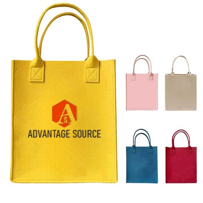FELT SHOPPER TOTE(12"x10"x4")