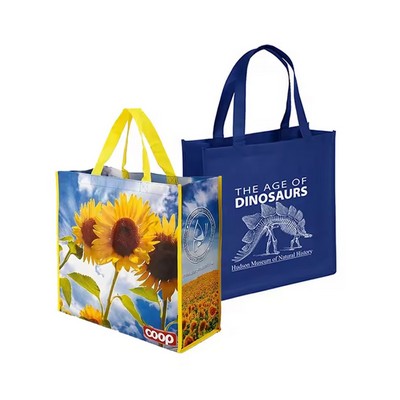 Custom Full Color Laminated Non Woven Shopping Tote Bag
