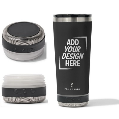 Pour Caddy Go Caddy 18 Oz. Bluetooth Speaker Tumbler