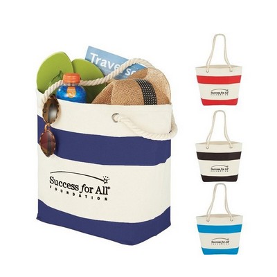 Cotton Resort Tote with Rope Handle