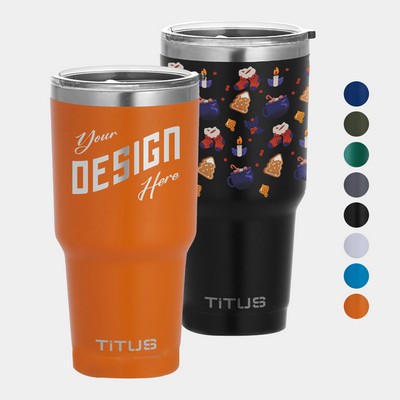 Premium 30 oz TiTUS® Double Wall Stainless Steel Insulated Tumbler