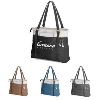 Canvas Laptop Tote Bag