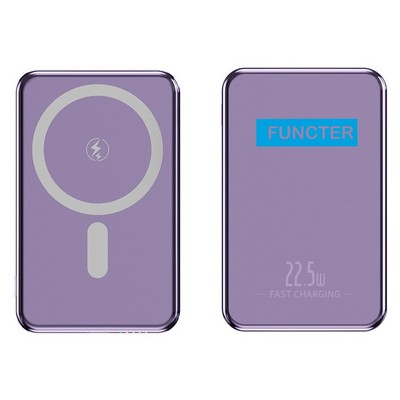 5000mAh Aluminum Shell Magnetic Wireless Power Bank Fast Charging Power Bank