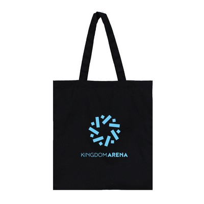 Nova 6 oz Black Cotton Tote Bag