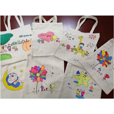 eco friendly Kids DIY Canvas Tote Bag
