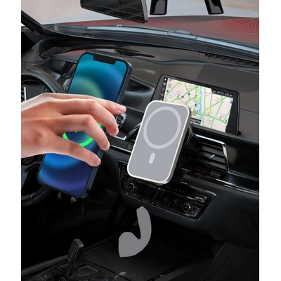 15W Fast Charging Magnetic Wireless Car Charger Mount