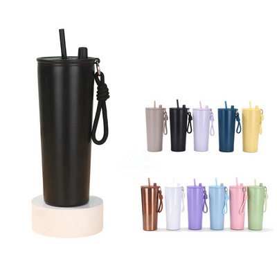 Stainless Steel Insulated Tumbler With lid And Straw for Travel