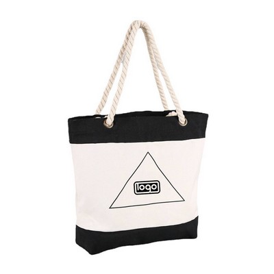 Cotton Tote Bag with Rope Handle