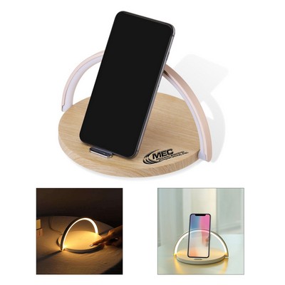 Bedside Lamp With Wireless Charging