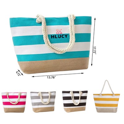 Canvas Beach Bag