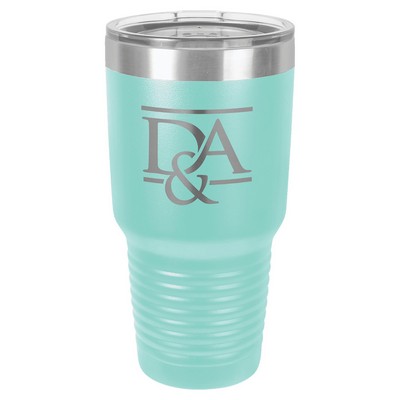 Polar Camel 30 oz. Teal Ringneck Vacuum Insulated Tumbler with Clear Lid