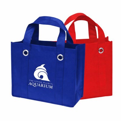 80 GSM Non Woven Vista Tote Bag w/ Metal Grommet (3 Days)