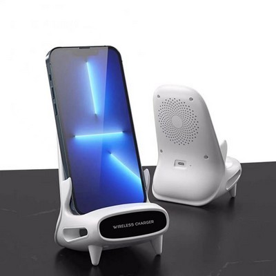 15W Qi Portable Desk Wireless Charger