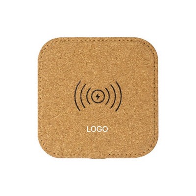 5W Eco-Friendly Natural Cork Square Wireless Charger