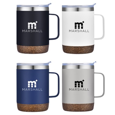 12 Oz. Vacuum Mug w/Cork Bottom