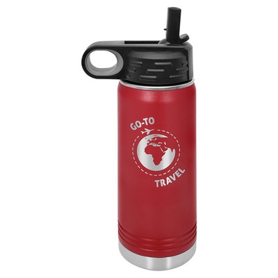 20 Oz. Maroon Polar Camel Water Bottle