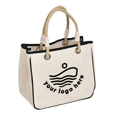 18oz Canvas Tote Bag with Rope Handles