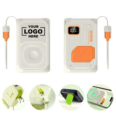 20000mAh Power bank with magnetic wireless charging