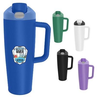 30 Oz. Vacuum Water Mug with Plastic Handle