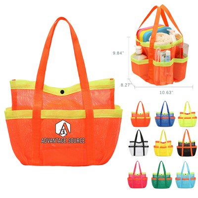 Mesh Beach Tote Shoulder Bag